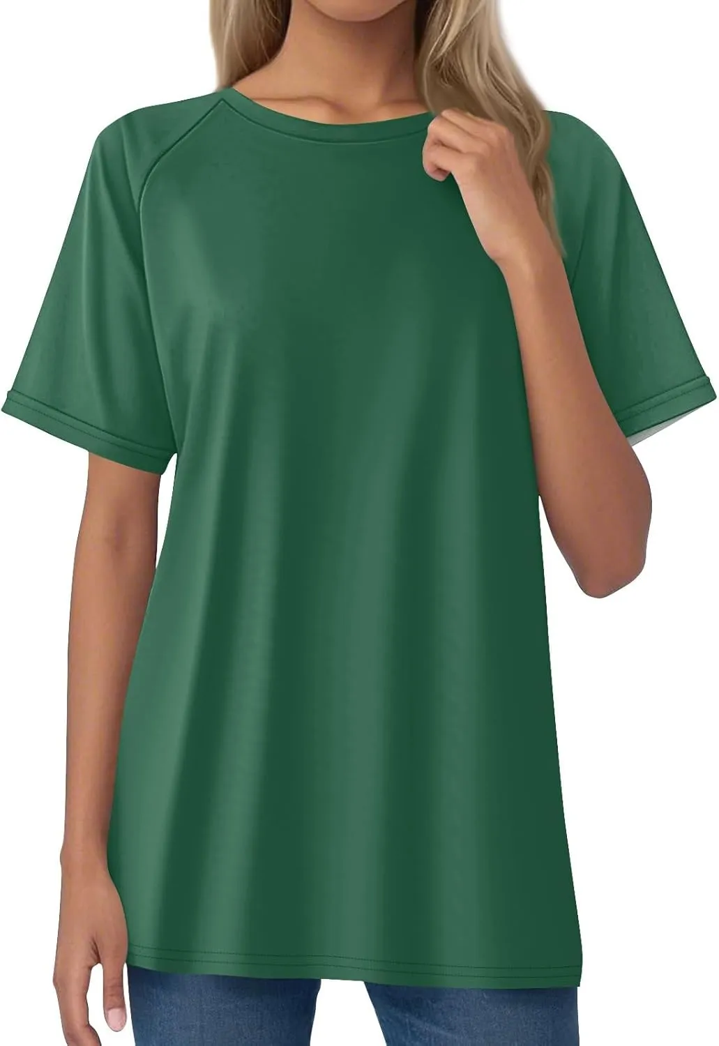 Womens Summer Tops Going Out Workout Outfits Short Sleeve T Shirts Business Casual Dressy Fashion Trendy Clothes 2025
