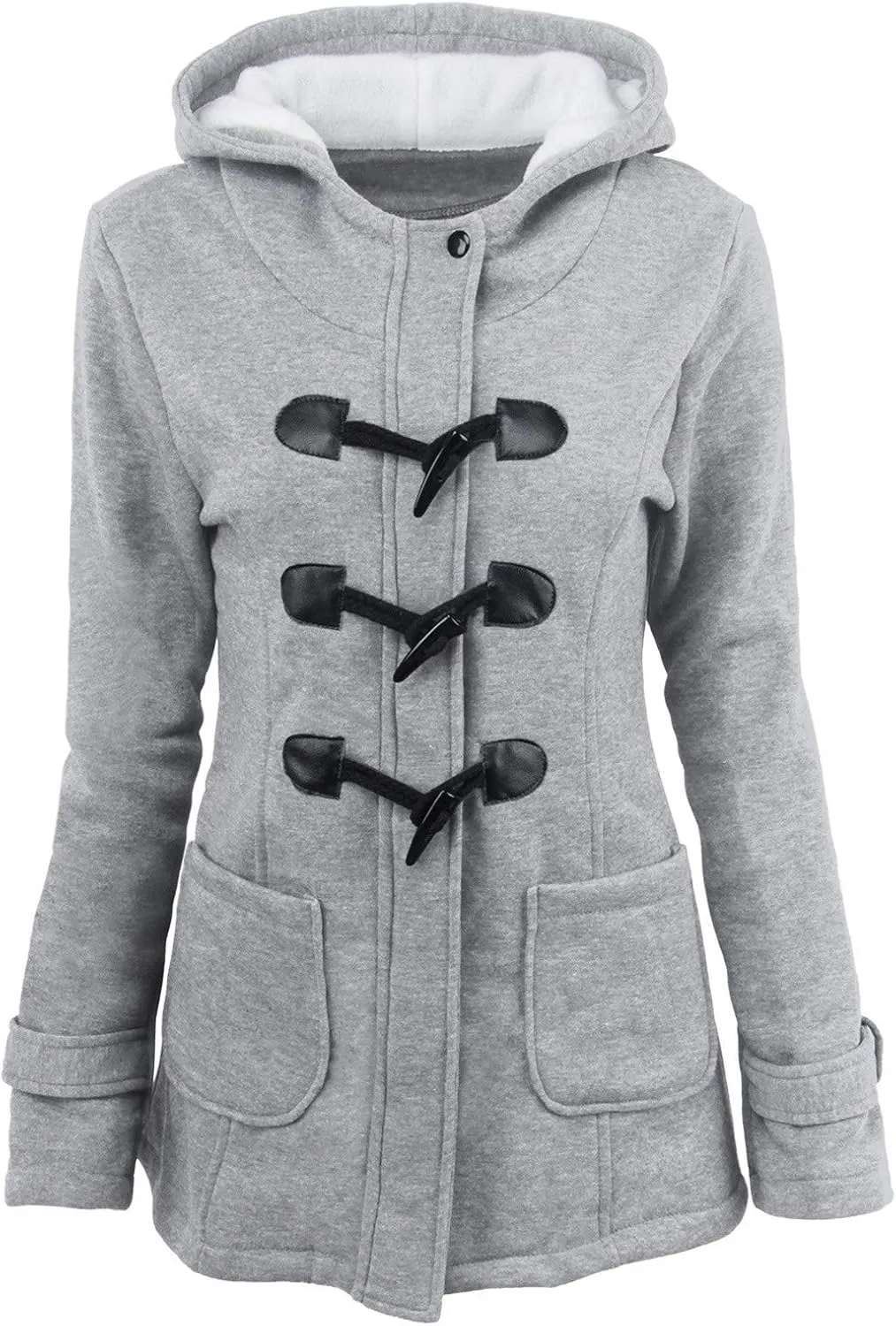 Womens Winter Coats Warm Sherpa Lined Parkas Jackets Thickened Windproof Outwear with Fur Hood Plus Size Puffer Down