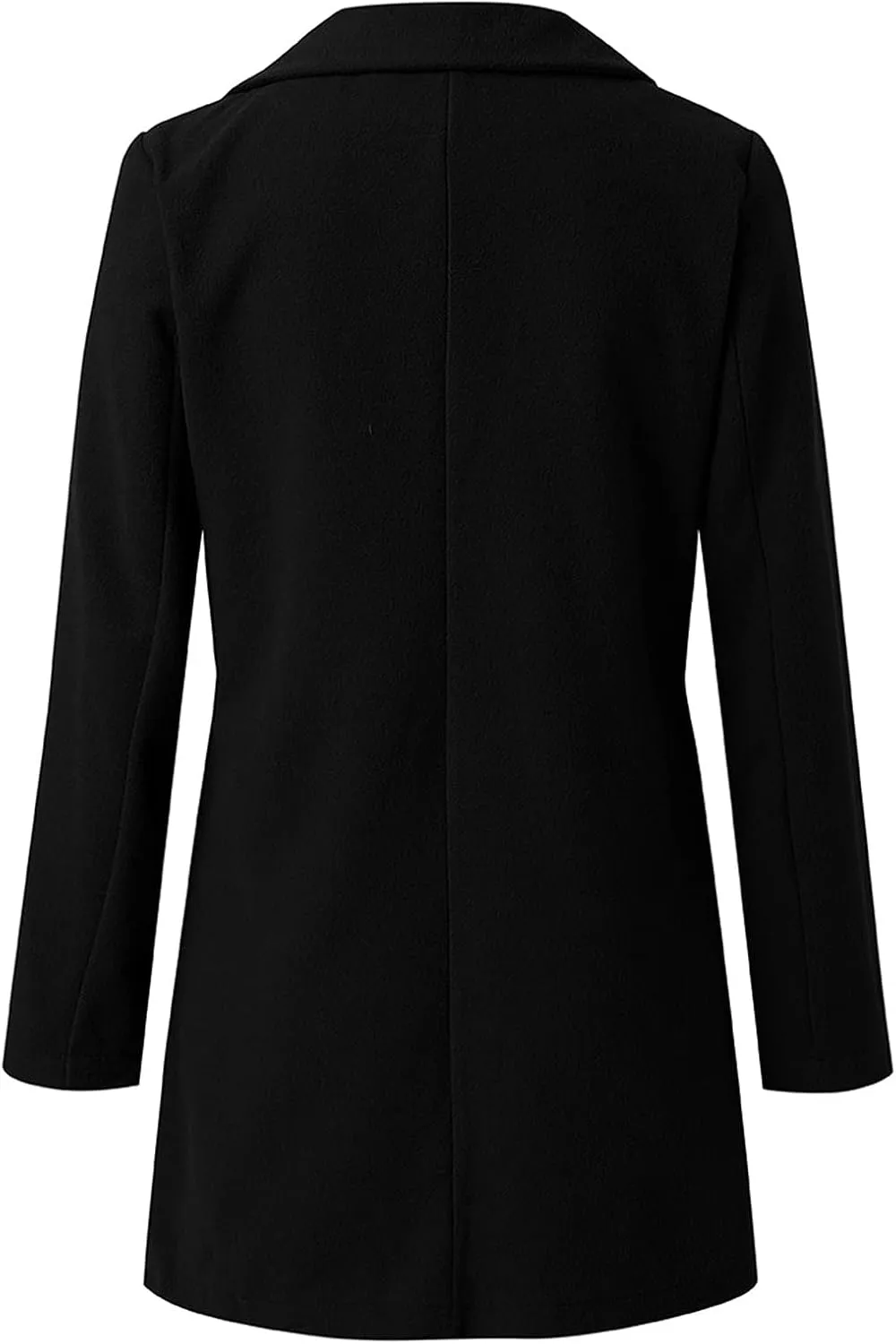Womens Winter Coats Woman Winter Elegant Blend Slim Double Breasted Outerwear Artificial Wool Long Woman Women