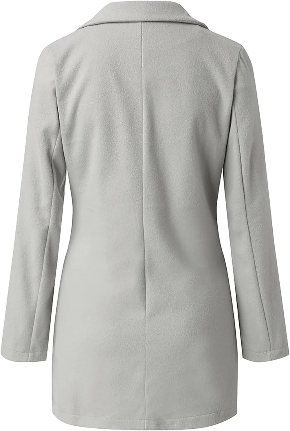 Womens Winter Coats Woman Winter Elegant Blend Slim Double Breasted Outerwear Artificial Wool Long Woman Women
