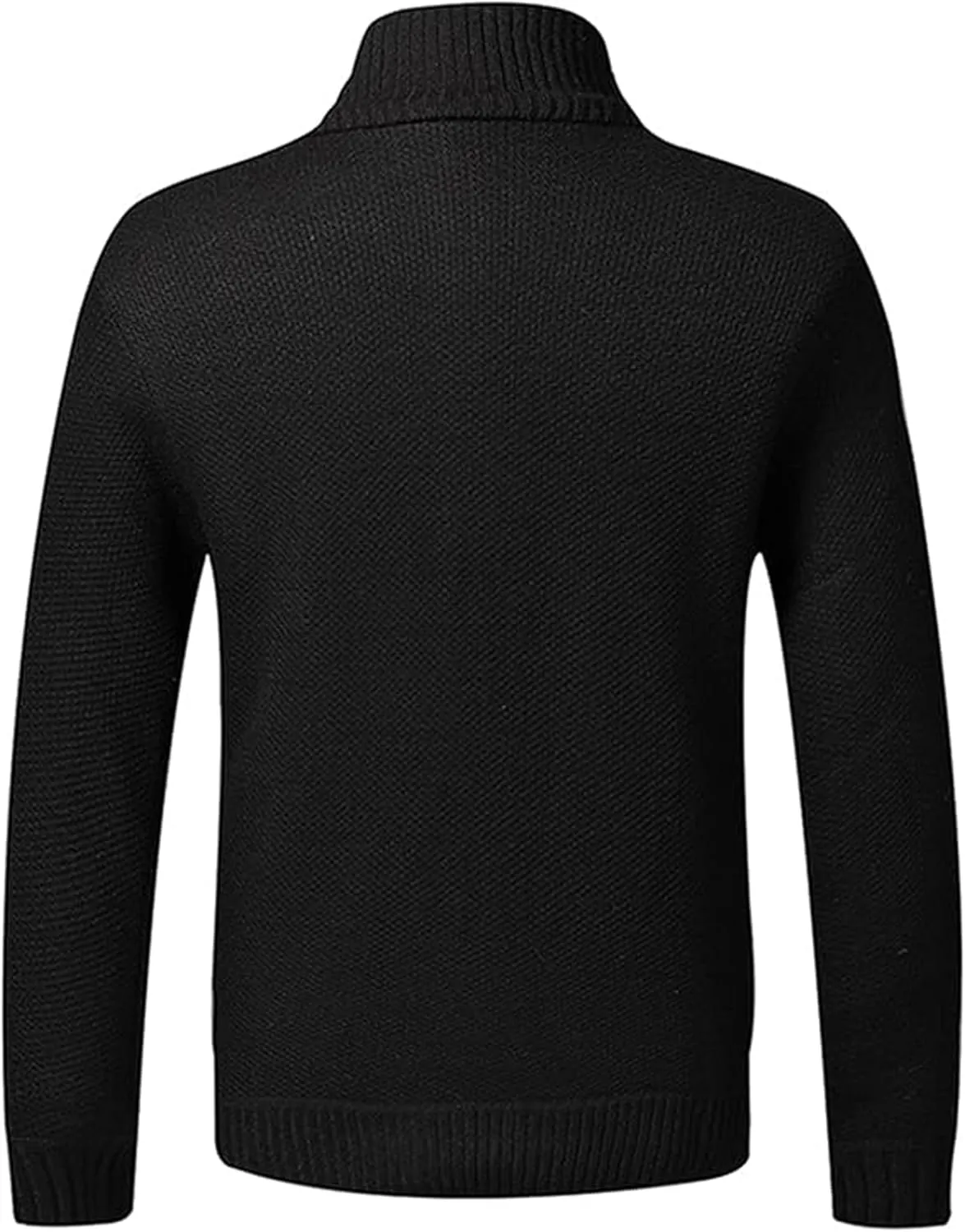 XinYangNi Men's Sweaters Full Zip Slim Thick Knitted Cardigan Sweaters Jacket with Pockets